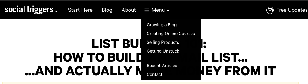 Build Your Email List In Your Menu Bar