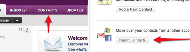 Import Contacts Into Yahoo