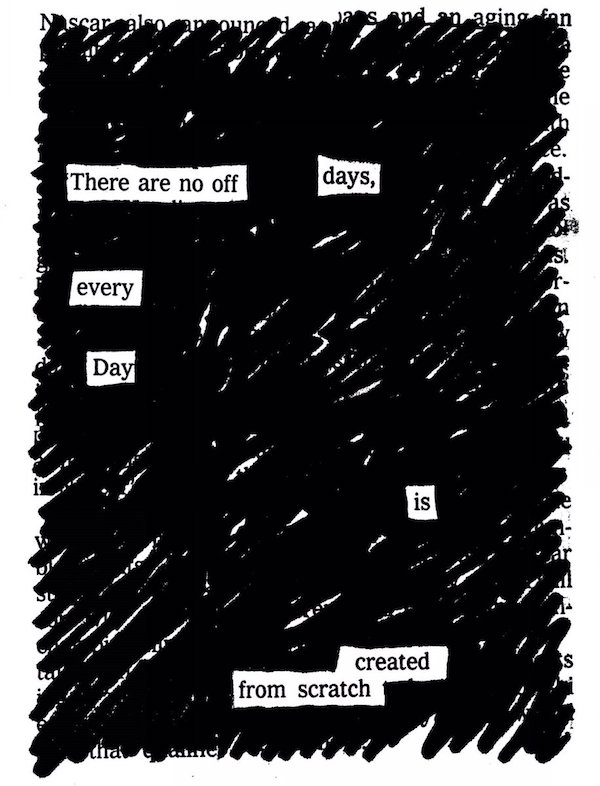 Austin Kleon's Blackout Poetry