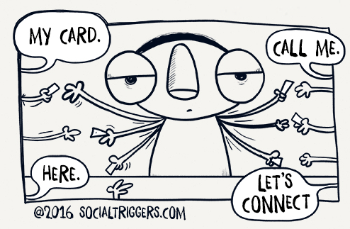 The problem with business cards